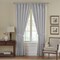 Threadmade Home Versailles Faux Silk Blackout Window Curtain, Gray - 52"W x 95"L